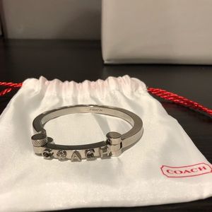 Silver Coach Bangle Bracelet